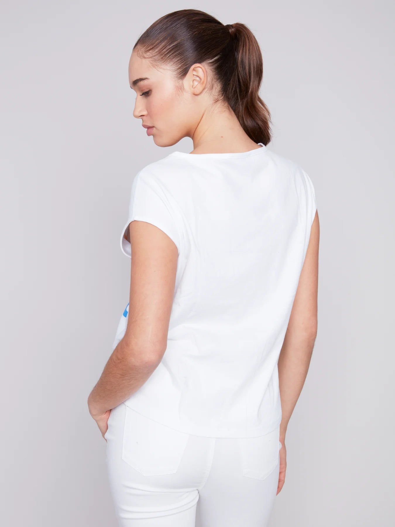 Charlie B Cotton SUNSHINE Front Knot Top