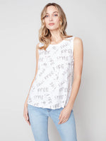 Charlie B Organic Cotton Tank - Gris Pale