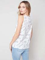 Charlie B Organic Cotton Tank - Gris Pale