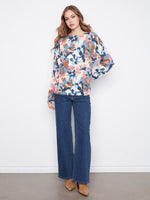 Charlie B Reversible Long Sleeve Drop Shoulder Crew Neck Sweater - Dream