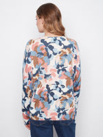 Charlie B Reversible Long Sleeve Drop Shoulder Crew Neck Sweater - Dream