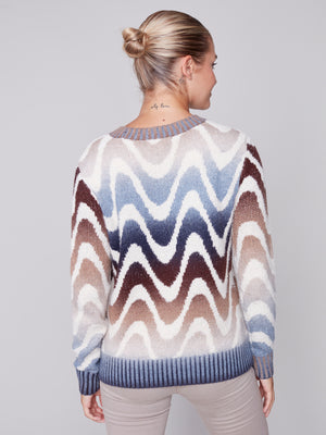 Charlie B Space Dye Knit Sweater