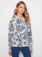 Charlie B Reverse Print Cotton Hoodie Sweater - Lovely