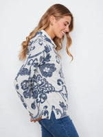 Charlie B Reverse Print Cotton Hoodie Sweater - Lovely