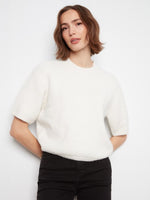 Charlie B Balloon Elbow Sleeve Knit Sweater - Ecru