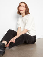 Charlie B Balloon Elbow Sleeve Knit Sweater - Ecru