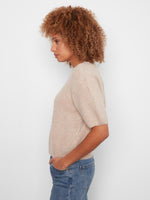 Charlie B Balloon Elbow Sleeve Knit Sweater - Heather Latte