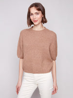 Charlie B Balloon Elbow Sleeve Knit Sweater