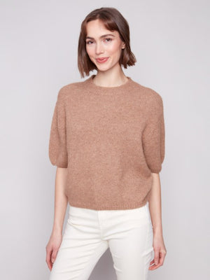 Charlie B Balloon Elbow Sleeve Knit Sweater