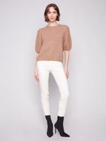 Charlie B Balloon Elbow Sleeve Knit Sweater