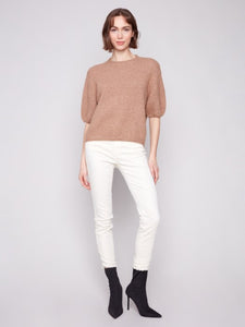 Charlie B Balloon Elbow Sleeve Knit Sweater