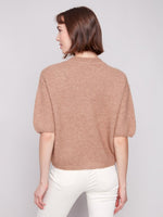 Charlie B Balloon Elbow Sleeve Knit Sweater