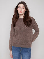 Charlie B Cold Dye Crew Neck Sweater