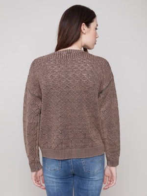Charlie B Cold Dye Crew Neck Sweater
