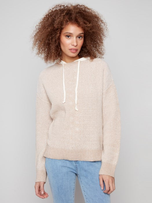 Charlie B Hooded Sweater with Fooler Sweater Hood