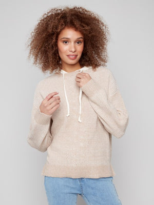 Charlie B Hooded Sweater with Fooler Sweater Hood