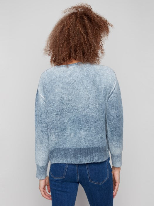 Charlie B Fancy Stitch Crew Neck Sweater