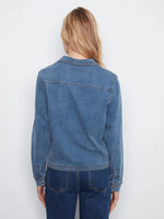 Charlie B Tencel Denim Long Sleeve Half Placket Shirt