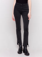 Charlie B Bootcut Jean Pant with Front Slit