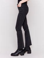 Charlie B Bootcut Jean Pant with Front Slit