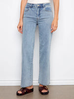 Charlie B Chloe Wide Leg Jeans - Light Blue