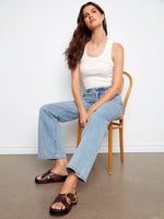 Charlie B Chloe Wide Leg Jeans - Light Blue