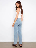 Charlie B Chloe Wide Leg Jeans - Light Blue