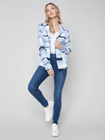 Charlie B Ombre Striped Linen Jacket