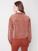 Charlie B Washed Out Corduroy Jacket - Cinnamon