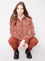 Charlie B Washed Out Corduroy Jacket - Cinnamon