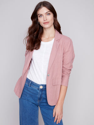 Charlie B Linen Blazer