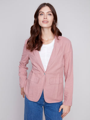 Charlie B Linen Blazer