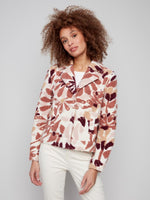 Charlie B Sherpa Flocked Fleece Short Jacket with Hidden Snaps