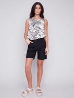 Charlie B 5" Cotton Shorts with Patch Pockets
