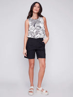 Charlie B 5" Cotton Shorts with Patch Pockets