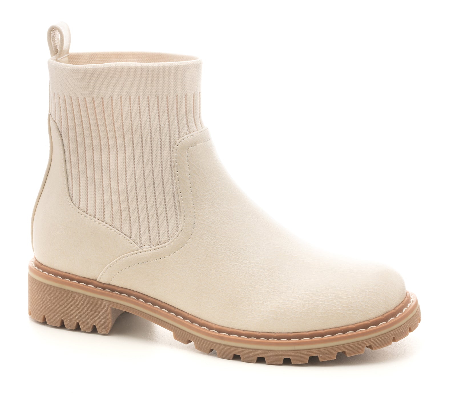 Cabin Fever Cream Slip On Boot by BOUTIQUE Corkys Footwear