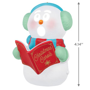 Caroling Snowman Musical 2024 Hallmark Keepsake Ornament with Light