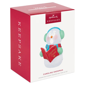 Caroling Snowman Musical 2024 Hallmark Keepsake Ornament with Light