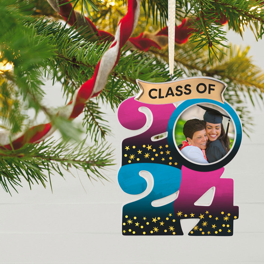 Congrats, Grad! 2024 Porcelain Photo Frame 2024 Hallmark Keepsake Ornament