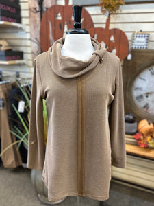 Creation Divi Cowl Neck Tunic - Taupe