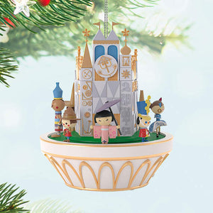 Disney It's a Small World The Happiest Cruise That Ever Sailed Ornament With Sound and Motion  2024 Hallmark Keepsake Ornament