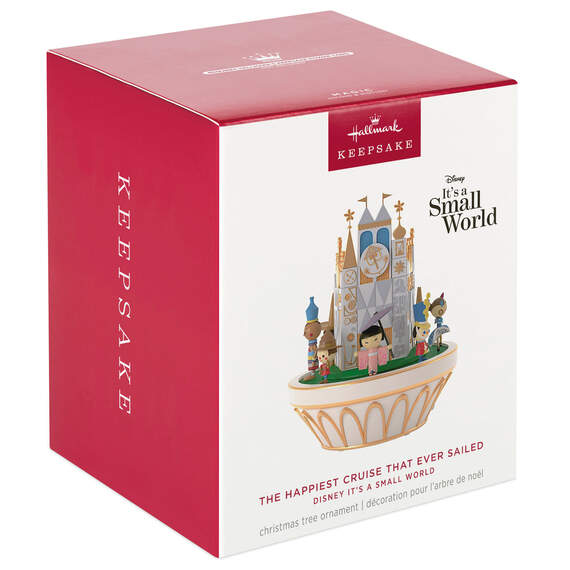 Disney It's a Small World The Happiest Cruise That Ever Sailed Ornament With Sound and Motion  2024 Hallmark Keepsake Ornament