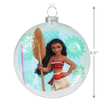 Disney Moana of Motunui 2024 Glass Hallmark Keepsake Ornament