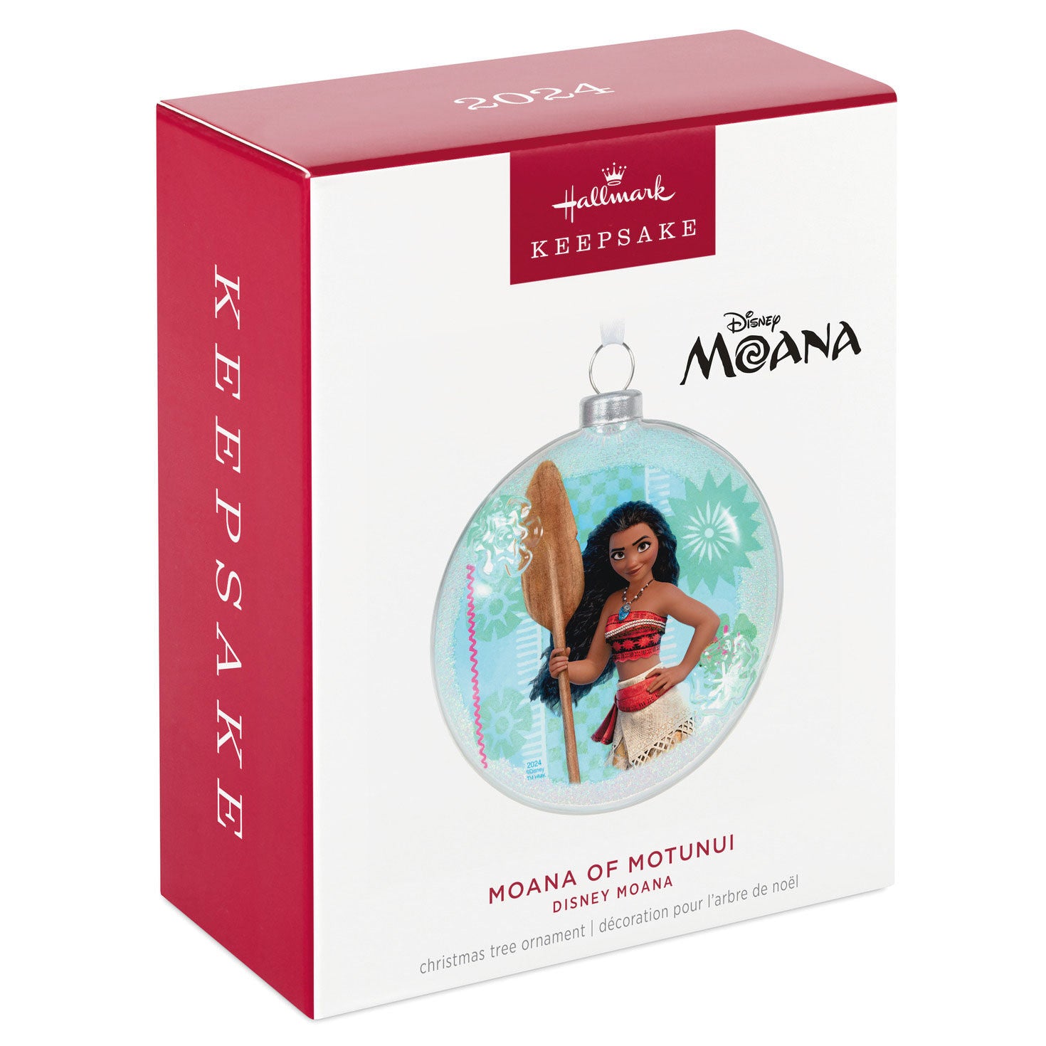 Disney Moana of Motunui 2024 Glass Hallmark Keepsake Ornament