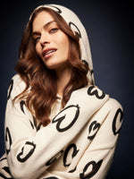 Charlie B Heart Printed Hoodie Sweatshirt