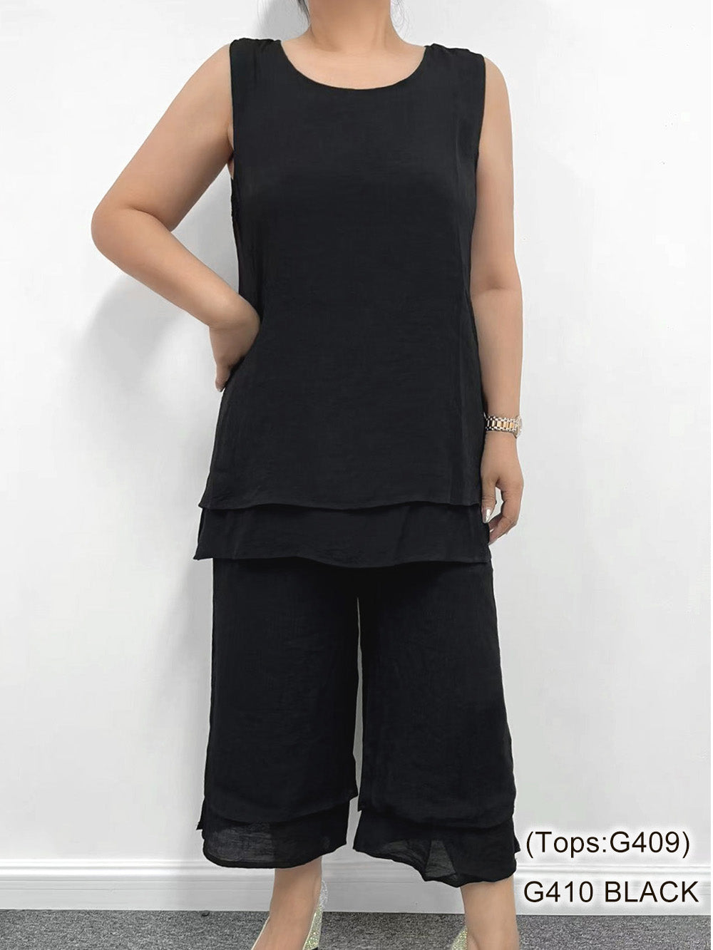 Flowy Drawstring Beach Crop by Creation
