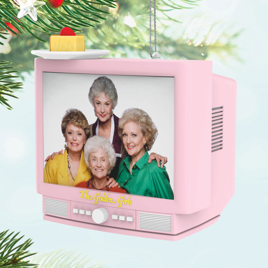 The Golden Girls Cheesecake Break 2024 Hallmark Keepsake Ornament With Light and Sound=