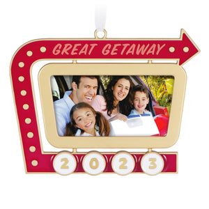 Great Getaway 2023 Metal Photo Frame Hallmark Keepsake Ornament