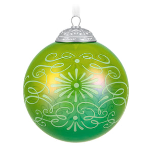 Christmas Commemorative 2024 Glass Ball Hallmark Keepsake Ornament