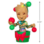 Marvel Guardians of the Galaxy O Christmas Groot Ornament 2024 Hallmark Keepsake Ornament With Sound